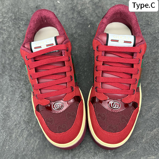 グッチ Gucci Screener メンズレザシリーズースニーカー