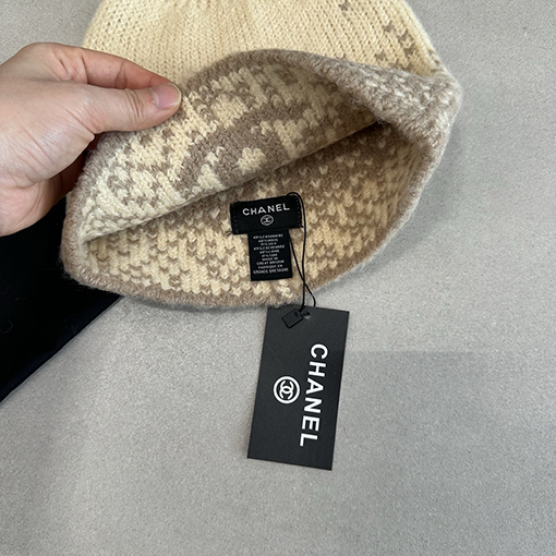 シャネル 25N 新しいスノーフレークニット帽
