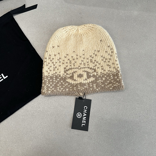 シャネル 25N 新しいスノーフレークニット帽