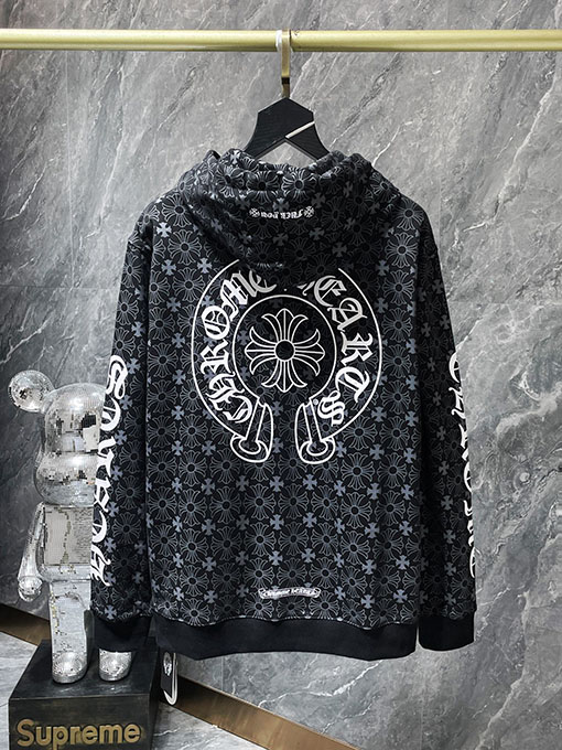 クロムハーツ ダークパターンクラシック ホースシュー パーカー