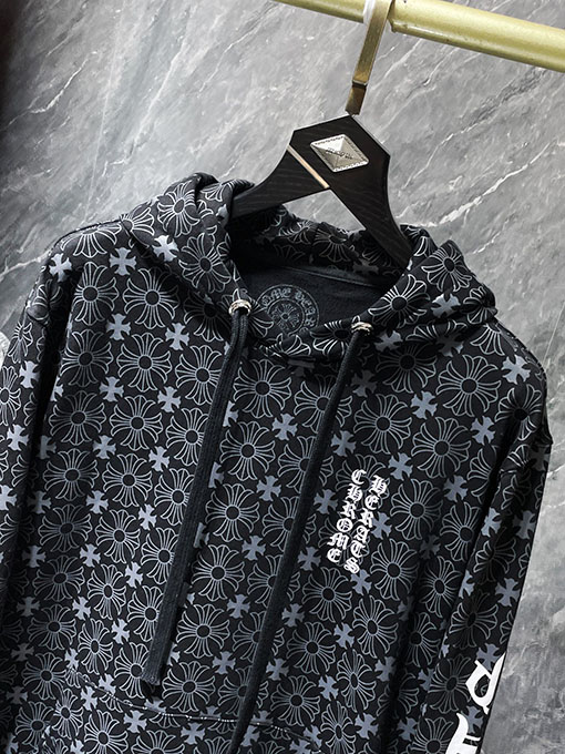 クロムハーツ ダークパターンクラシック ホースシュー パーカー