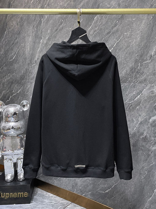 クロムハーツ パッチワーククロス長袖ジップアップフード付きスウェットシャツ