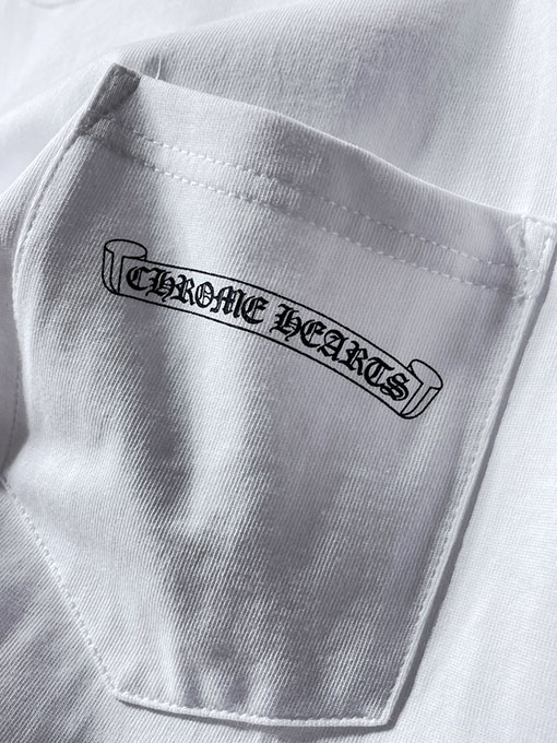 クロムハーツ クラシックなスクロールレターのカラフルなクロスフラワーの長袖シャツ