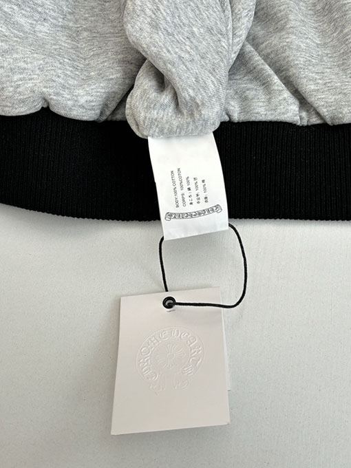 クロムハーツ ホースシュープリントのリバーシブルフード付きコットンコート