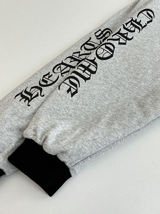 クロムハーツ ホースシュープリントのリバーシブルフード付きコットンコート