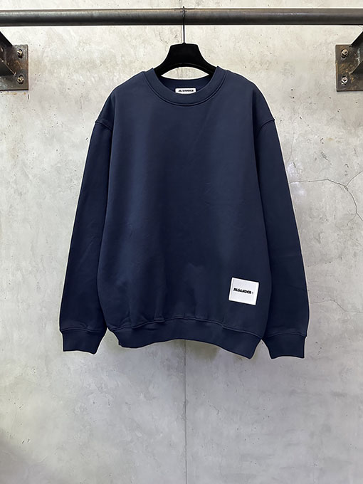 ジルサンダーコピー 無地ラベルクルーネックスウェットシャツ