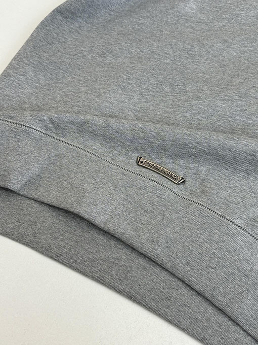 クロムハーツ レザークロスハーフジップスウェットシャツ