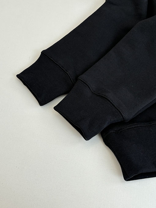 クロムハーツ レザークロスハーフジップスウェットシャツ