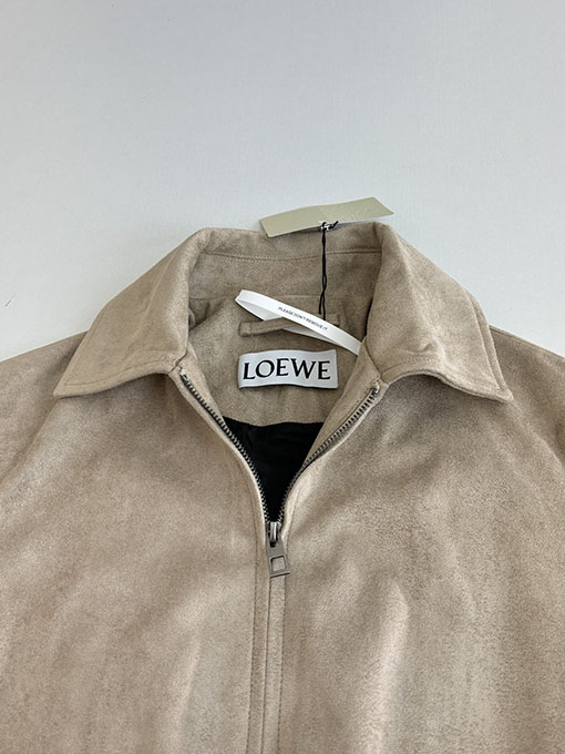 ロエベ Louis Wain コラボレーション スエードプリーツベルトジッパージャケット