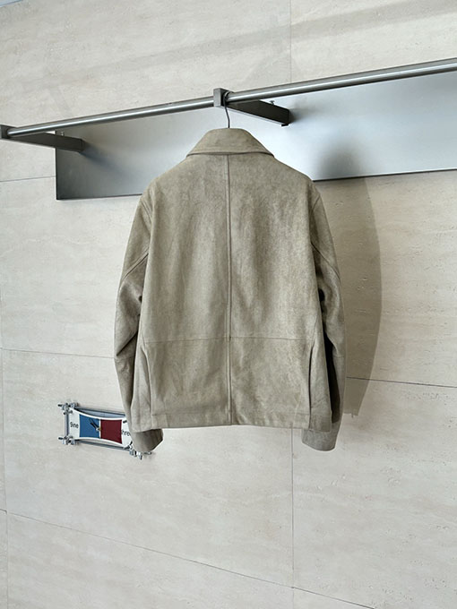 ロエベ Louis Wain コラボレーション スエードプリーツベルトジッパージャケット