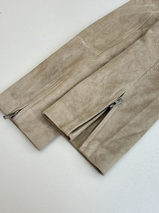 ロエベ Louis Wain コラボレーション スエードプリーツベルトジッパージャケット