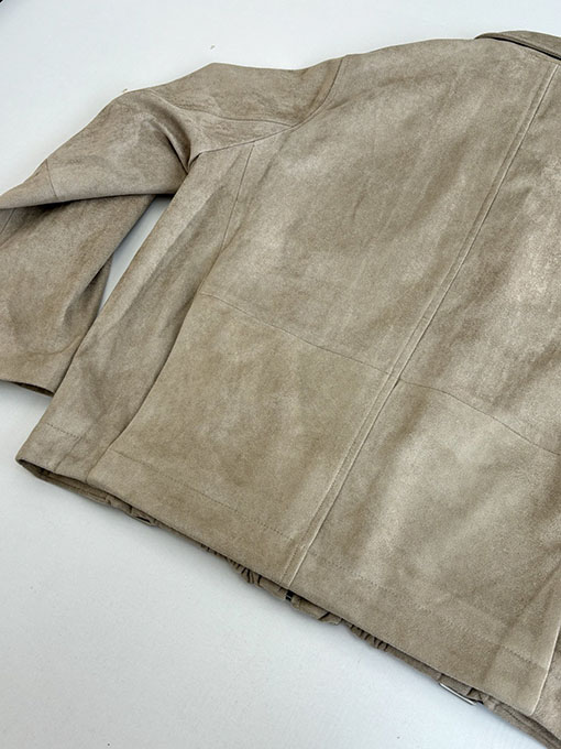 ロエベ Louis Wain コラボレーション スエードプリーツベルトジッパージャケット