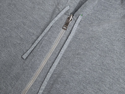 グッチ ZP リバーシブルロゴジャカードカシミアブレンドフード付きセーターカーディガン