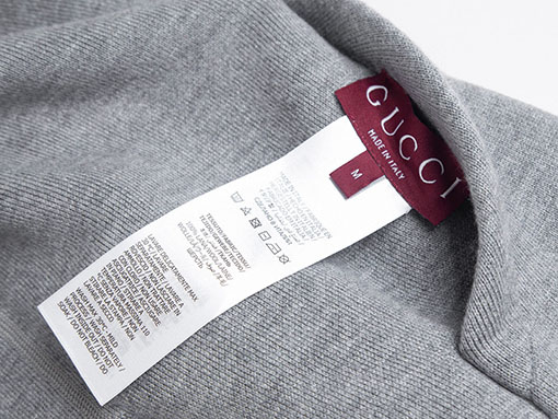 グッチ ZP リバーシブルロゴジャカードカシミアブレンドフード付きセーターカーディガン