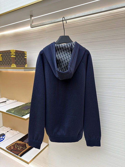 ディオール リバーシブルモノグラムウール&カシミアフード付きカーディガンジャケット