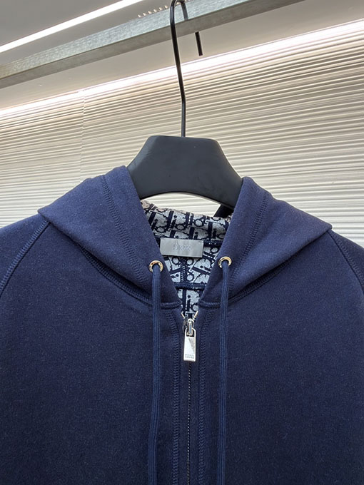 ディオール リバーシブルモノグラムウール&カシミアフード付きカーディガンジャケット