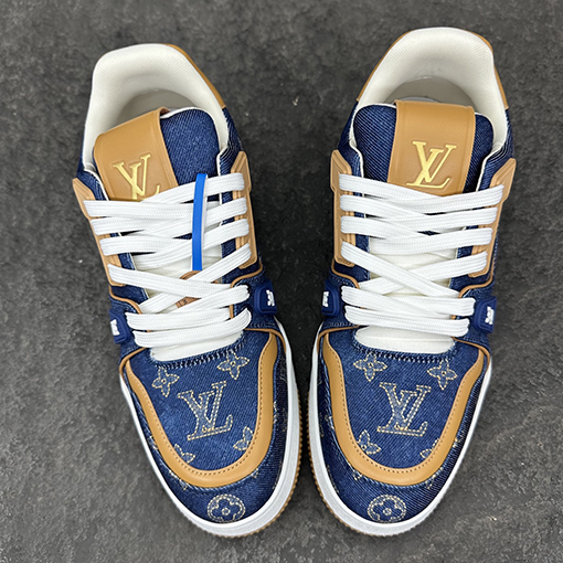 ルイヴィトン レトロなバスケットボールスタイルのスニーカー