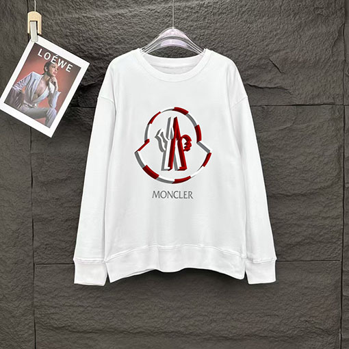 モンクレール Moncler クラシッククルーネック長袖スウェットシャツ