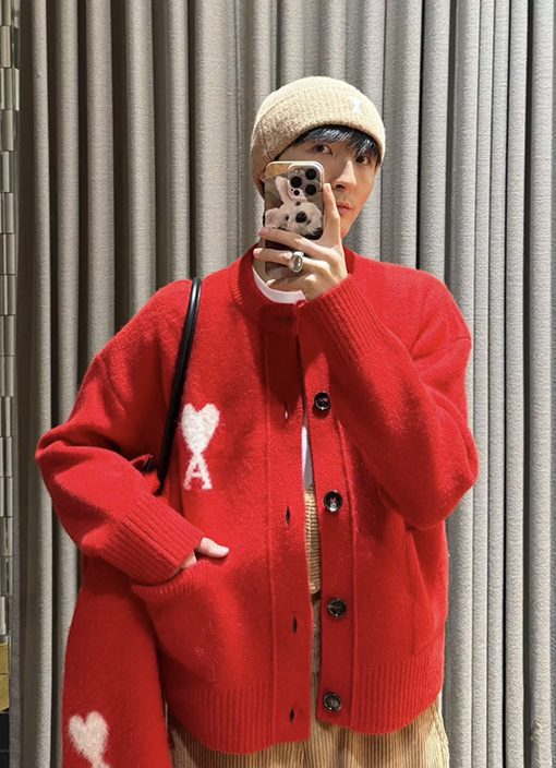 アミ アルパカカーディガン