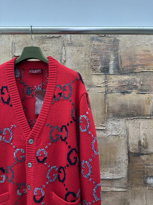 グッチスーパーコピー ウール混ジャカードカーディガン