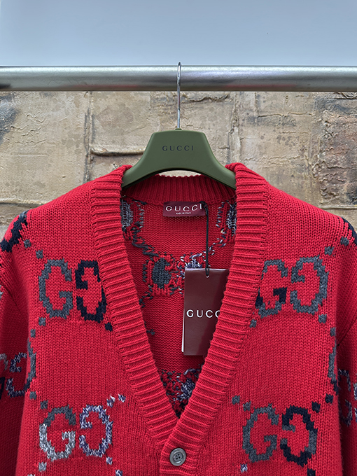 グッチスーパーコピー ウール混ジャカードカーディガン