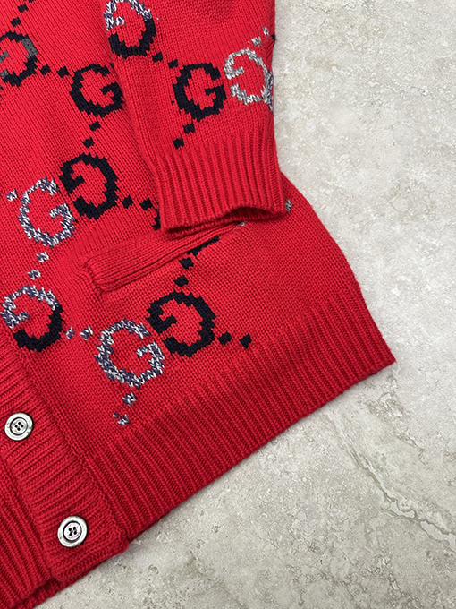 グッチスーパーコピー ウール混ジャカードカーディガン