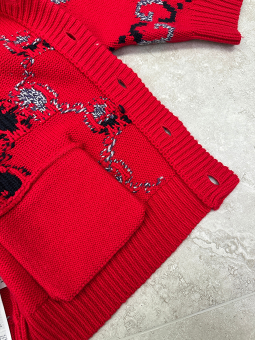 グッチスーパーコピー ウール混ジャカードカーディガン