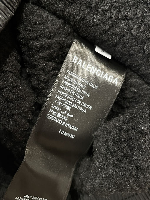 バレンシアガ BALENCIAGA ロゴジャカードフード付きスウェットシャツ