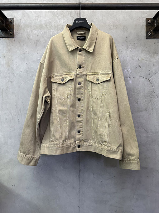バレンシアガコピー BALENCIAGA ロゴ刺繍デニムジャケット