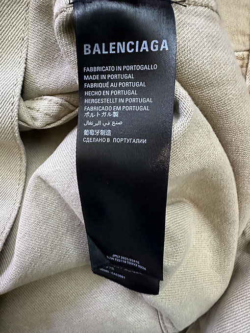 バレンシアガコピー BALENCIAGA ロゴ刺繍デニムジャケット