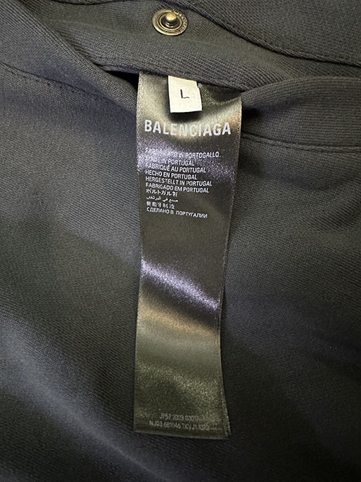 バレンシアガ BALENCIAGA 黒と赤のカラーブロックリバーシブルジップアップジャケット