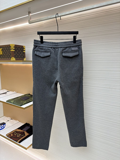 ディオールスーパーコピー モノグラムウールとカシミアのストレートレッグパンツ