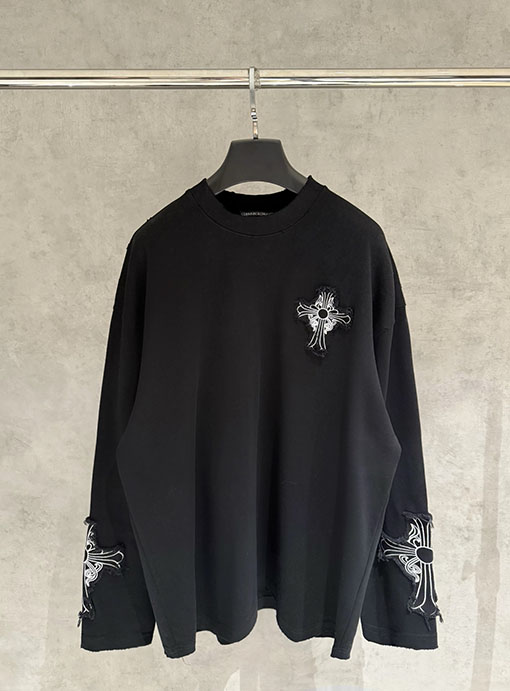 クロムハーツコピー 人気の刺繍スウェットシャツ
