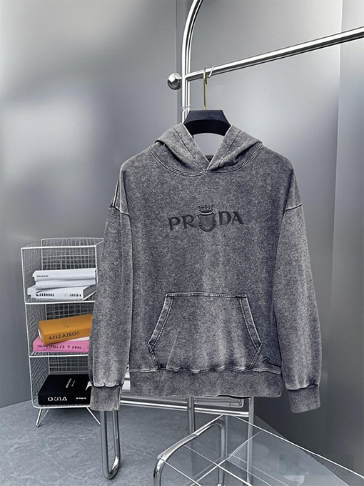 プラダ 新しい長袖フード付きスウェットシャツ
