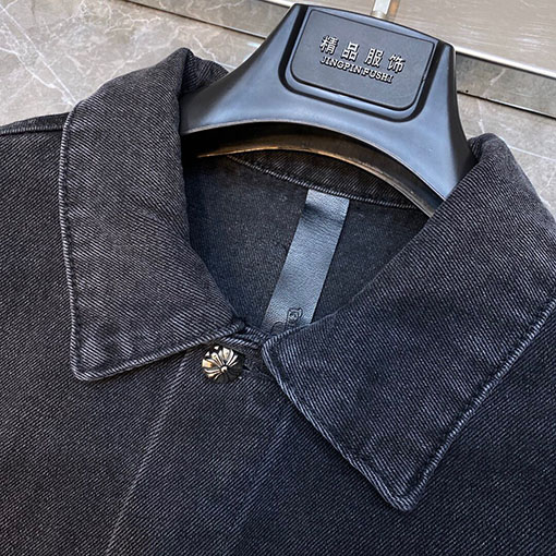 クロムハーツ サンスクリット刺繍のデニムジャケット