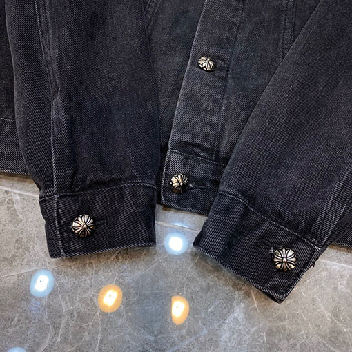 クロムハーツ サンスクリット刺繍のデニムジャケット