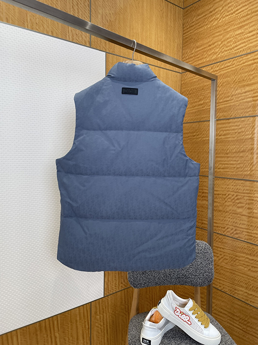 ディオールコピー ダークパターンジャカードスタンドカラーダウンベスト