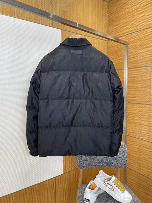 ディオール 全面ジャカードポケットラペルダウンジャケット