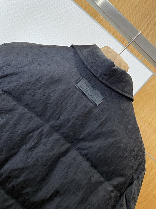 ディオール 全面ジャカードポケットラペルダウンジャケット