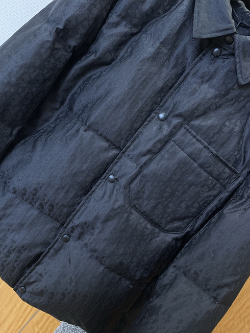 ディオール 全面ジャカードポケットラペルダウンジャケット