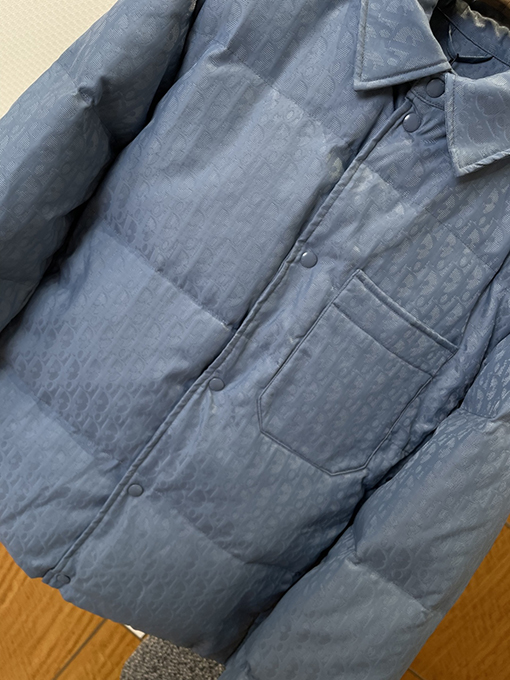 ディオール 全面ジャカードポケットラペルダウンジャケット