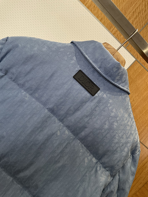 ディオール 全面ジャカードポケットラペルダウンジャケット