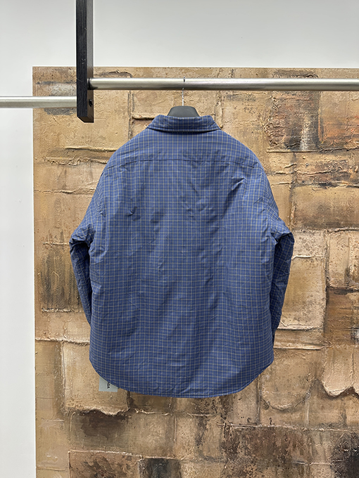 バレンシアガコピー Balenciaga チェックシャツ風コットンコート