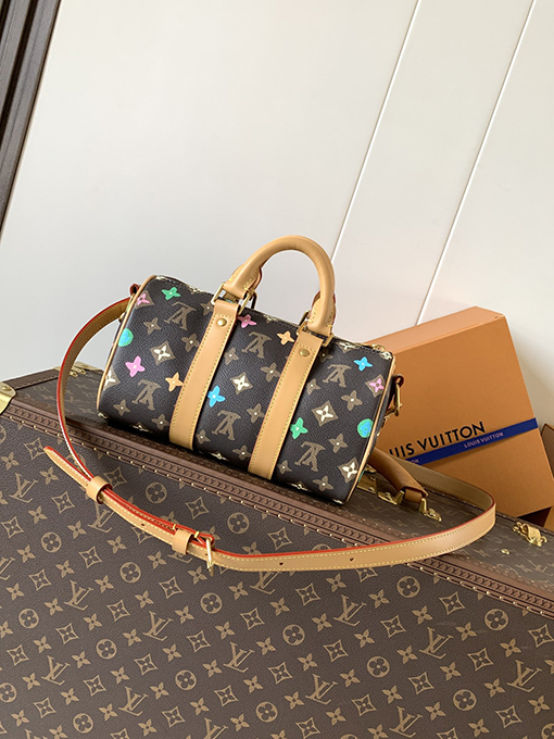 ルイヴィトン Keepall Monogram Eclipse Reverse クラシックピローバッグ M24849