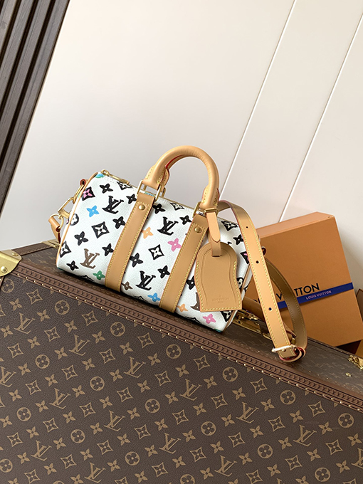 ルイヴィトン Keepall Monogram Eclipse Reverse クラシックピローバッグ M24849