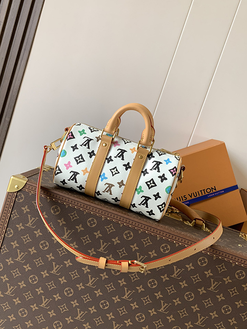 ルイヴィトン Keepall Monogram Eclipse Reverse クラシックピローバッグ M24849