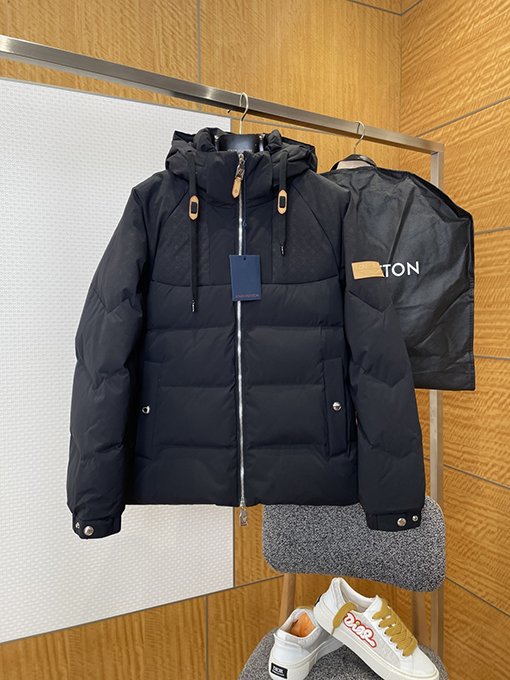 ルイヴィトン LOUIS VUITTON 取り外し可能な袖パッチフードダウンジャケット