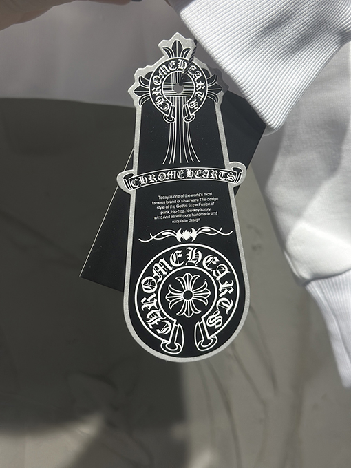 クロムハーツ Mattyboy 馬蹄形のユニコーンアームのピンクと白のフード付きスウェットシャツ