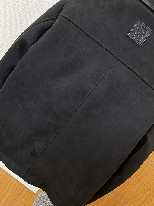 ロエベ ポケット刺繍スエードワークジャケット