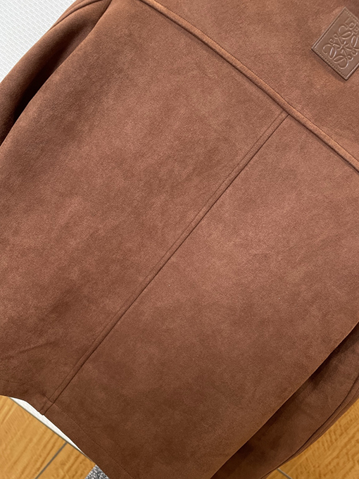 ロエベ ポケット刺繍スエードワークジャケット